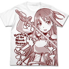 刀劍神域系列 (大碼)「亞絲娜」白色 T-Shirt Asuna White T-Shirt【Sword Art Online Series】(Size: Large)