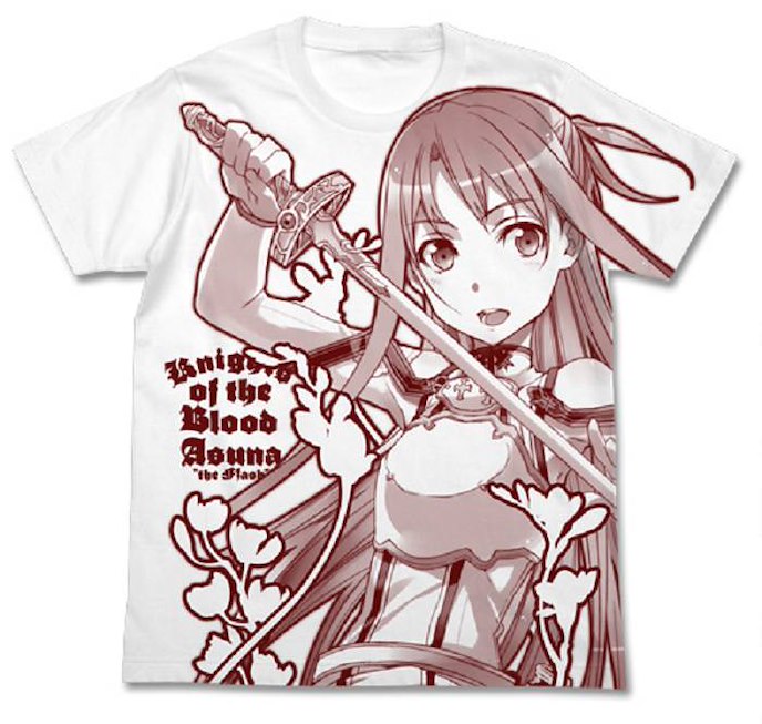 刀劍神域系列 : 日版 (加大)「亞絲娜」白色 T-Shirt