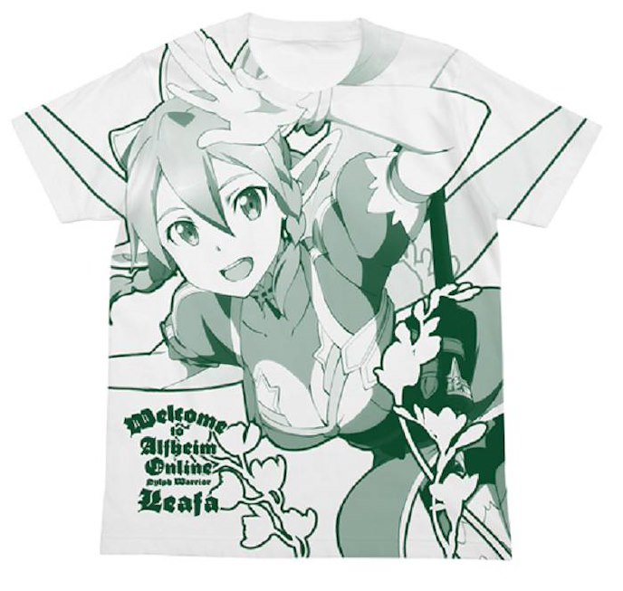刀劍神域系列 : 日版 (加大) 莉法 白色 T-Shirt
