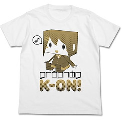 K-On！輕音少女 : 日版 (加大) 平澤唯 白色 T-Shirt