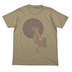 銀魂 神樂圖案 T-Shirt 卡其色 (S 碼) Kagura & Sukonbu T-Shirt Sand Khaki (Size: S)【Gin Tama】