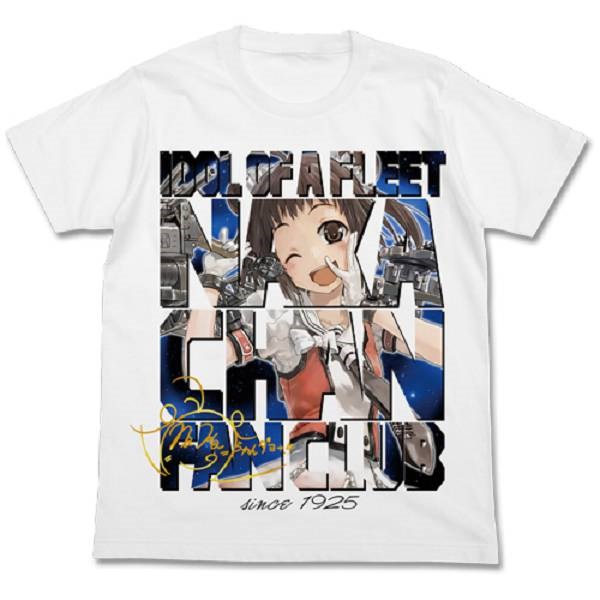 艦隊 Collection -艦Colle- : 日版 (加大)「那珂」Fan Club 白色 T-Shirt
