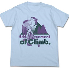 前進吧！登山少女 : 日版 (細碼) 淺藍 T-Shirt