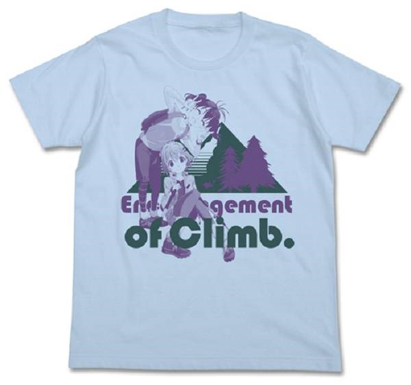 前進吧！登山少女 : 日版 (加大) 淺藍 T-Shirt