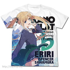 不起眼女主角培育法 (加大)「英梨梨」白色 全彩 T-Shirt Eriri Spencer Sawamura Full Graphic T-Shirt Flat Ver. / WHITE - XL【Saekano: How to Raise a Boring Girlfriend】