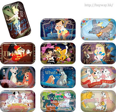 迪士尼系列 圓角徽章 (12 個入) Square Can Badge Collection (12 Pieces)【Disney Series】