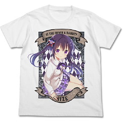 請問您今天要來點兔子嗎？ (大碼)「天天座理世」T-Shirt Rize T-Shirt【Is the Order a Rabbit?】(Size: Large)