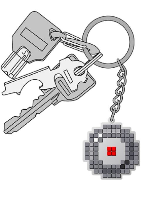 Xevious : 日版 Toroid Pixel 橡膠匙扣