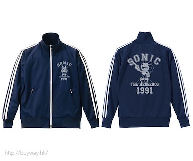 超音鼠 (大碼)「超音鼠」深藍×白 球衣 Classic Sonic Jersey / NAVY x WHITE-L【Sonic the Hedgehog】