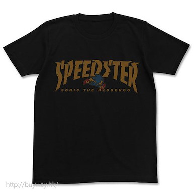 超音鼠 (中碼)「超音鼠」SPEEDSTER 黑色 T-Shirt SPEEDSTER Sonic T-Shirt / BLACK-M【Sonic the Hedgehog】