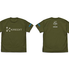 新世紀福音戰士 (細碼)「KREDIT」墨綠色 T-Shirt EVANGELION Kredit T-Shirt /MOSS-S【Neon Genesis Evangelion】