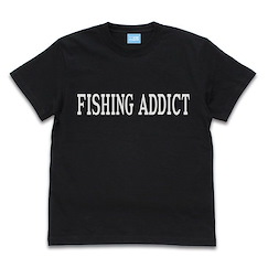 SLOW LOOP-女孩的釣魚慢活- (大碼)「海凪小春」FISHING ADDICT 黑色 T-Shirt Koharu's FISHING ADDICT T-Shirt /BLACK-L【Slow Loop】