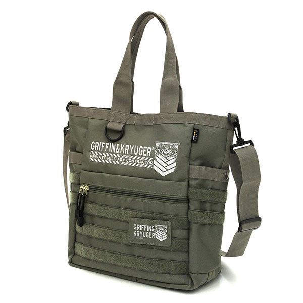 少女前線 : 日版 「GRIFFIN & KRYUGER」軍綠 多功能 手提袋