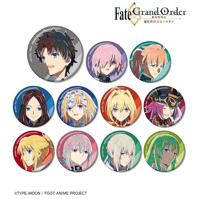Fate系列 : 日版 「Fate/Grand Order -終局特異點冠位時間神殿所羅門-」Ani-Art 收藏徽章 (11 個入)