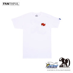 逆轉裁判 : 日版 (大碼) 20周年紀念 FANTHFUL 系列 白色 T-Shirt