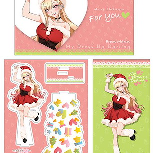 戀上換裝娃娃 「喜多川海夢」聖誕套裝 (企牌 + 大毛巾 + 明信片) Greeting Set Marin & Christmas (Acrylic Figure, Big Towel, Postcard)【My Dress-Up Darling】