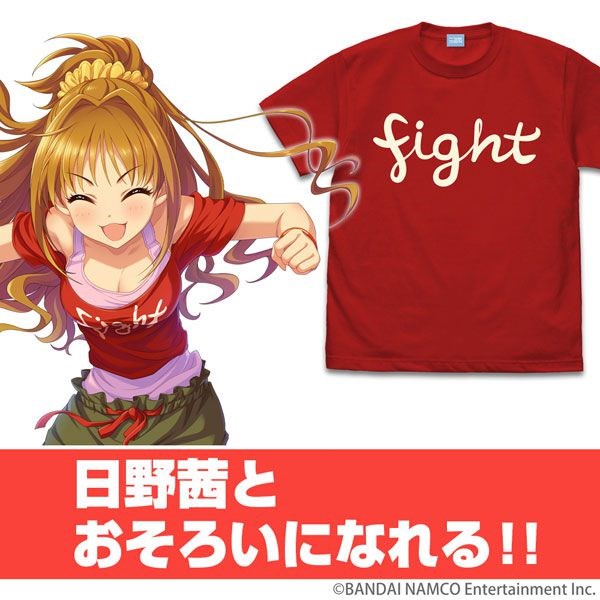 偶像大師 灰姑娘女孩 : 日版 (中碼)「日野茜」fight 紅色 T-Shirt