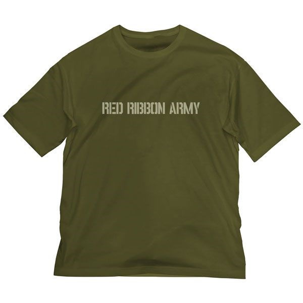 龍珠 : 日版 (加大)「紅帶軍」寬鬆 墨綠色 T-Shirt