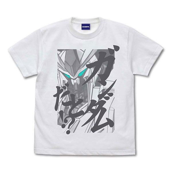 機動戰士高達系列 : 日版 (中碼) 閃光之凱薩衛 ガンダムだと！？ 白色 T-Shirt