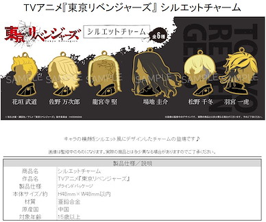東京復仇者 金屬掛飾 (6 個入) Silhouette Charm (6 Pieces)【Tokyo Revengers】