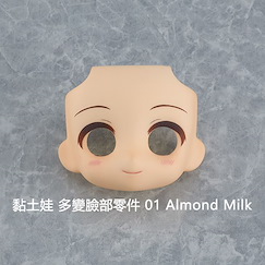 未分類 : 日版 黏土娃 多變臉部零件 01 Almond Milk