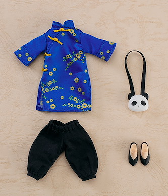 未分類 黏土娃 服裝套組 長版褲裝旗袍 藍色 Nendoroid Doll Outfit Set Long Length Chinese Outfit Blue