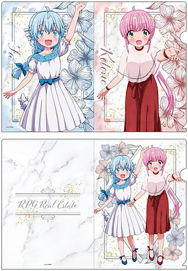 RPG不動産 A4 文件套 裙子 Ver. A 款 (1 套 2 款) TV Anime New Illustration Clear File Set [Dress ver.] A【RPG Real Estate】