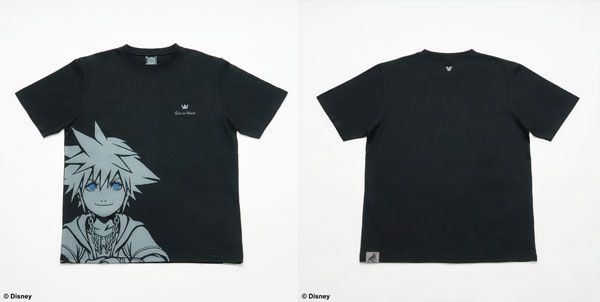 王國之心系列 : 日版 (均碼)「索拉」Dive to Heart 黑色 T-Shirt