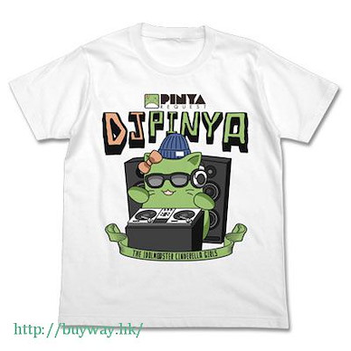偶像大師 灰姑娘女孩 (細碼)「ぴにゃこら太」白色 T-Shirt DJ Pinya T-Shirt / WHITE-S【The Idolm@ster Cinderella Girls】