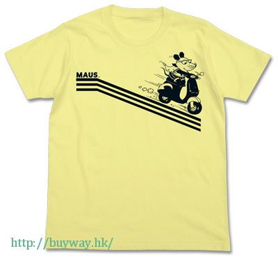 鼠族 : 日版 (大碼)「Maus」淺黃 T-Shirt