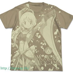 魔法少女小圓 (大碼)「十咎桃子」深卡其色 T-Shirt Momoko Togame All Print T-Shirt / SAND KHAKI-L【Puella Magi Madoka Magica】