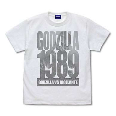 哥斯拉系列 (大碼)「哥斯拉」1989 白色 T-Shirt Godzilla 1989 T-Shirt /WHITE-L【Godzilla Series】