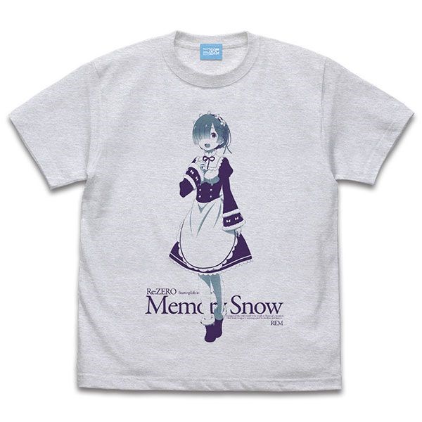 Re：從零開始的異世界生活 : 日版 (大碼)「雷姆」Memory Snow Ver. 霧灰 T-Shirt