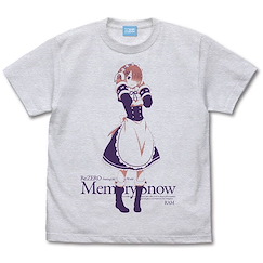 Re：從零開始的異世界生活 : 日版 (大碼)「拉姆」Memory Snow Ver. 霧灰 T-Shirt