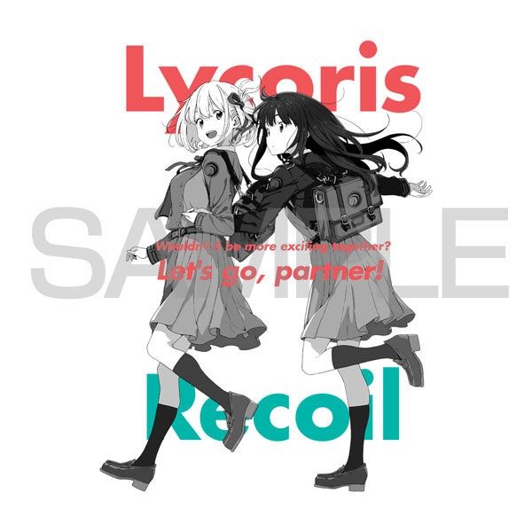 Lycoris Recoil 莉可麗絲 : 日版 (細碼)「錦木千束 + 井之上瀧奈」白色 T-Shirt