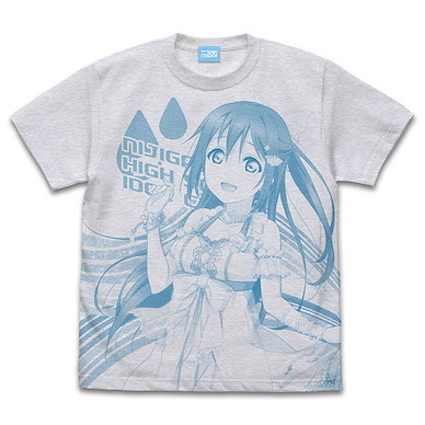 LoveLive! 虹咲學園校園偶像同好會 (細碼)「櫻坂雫」霧灰 T-Shirt Shizuku Osaka All Print T-Shirt /ASH-S【Love Live! Nijigasaki Academy School Idol Club】