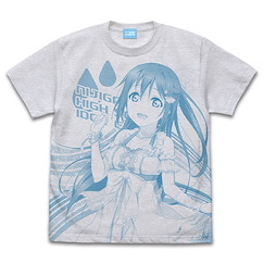 LoveLive! 虹咲學園校園偶像同好會 (大碼)「櫻坂雫」霧灰 T-Shirt Shizuku Osaka All Print T-Shirt /ASH-L【Love Live! Nijigasaki Academy School Idol Club】