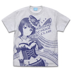 LoveLive! 虹咲學園校園偶像同好會 (細碼)「朝香果林」霧灰 T-Shirt Karin Asaka All Print T-Shirt /ASH-S【Love Live! Nijigasaki Academy School Idol Club】