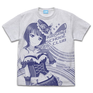 LoveLive! 虹咲學園校園偶像同好會 (細碼)「朝香果林」霧灰 T-Shirt Karin Asaka All Print T-Shirt /ASH-S【Love Live! Nijigasaki Academy School Idol Club】