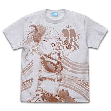 LoveLive! 虹咲學園校園偶像同好會 (細碼)「宮下愛」霧灰 T-Shirt Ai Miyashita All Print T-Shirt /ASH-S【Love Live! Nijigasaki Academy School Idol Club】