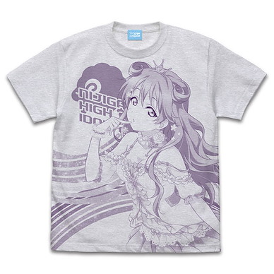 LoveLive! 虹咲學園校園偶像同好會 (細碼)「近江彼方」霧灰 T-Shirt Kanata Konoe All Print T-Shirt /ASH-S【Love Live! Nijigasaki Academy School Idol Club】