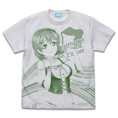 LoveLive! 虹咲學園校園偶像同好會 (大碼)「艾瑪」霧灰 T-Shirt Emma Verde All Print T-Shirt /ASH-L【Love Live! Nijigasaki Academy School Idol Club】