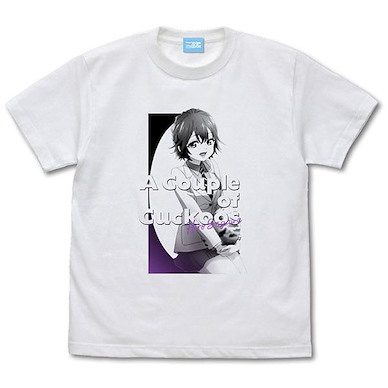 杜鵑婚約 (加大)「瀨川彌」白色 T-Shirt TV Anime Hiro Segawa T-Shirt /WHITE-XL【A Couple of Cuckoos】