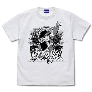 派對咖孔明 (大碼)「月見英子」白色 T-Shirt Eiko Tsukimi T-Shirt /WHITE-L【Ya Boy Kongming!】