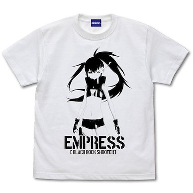 黑岩射手 (大碼)「黑岩射手」EMPRESS 動畫 Dawn Fall 白色 T-Shirt DAWN FALL Empress T-Shirt /WHITE-L【BLACK★ROCK SHOOTER】