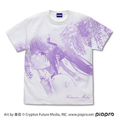 VOCALOID系列 (細碼)「初音未來」奏音 Ver. 白色 T-Shirt Hatsune Miku All Print T-Shirt Kanon Ver./WHITE-S【VOCALOID Series】