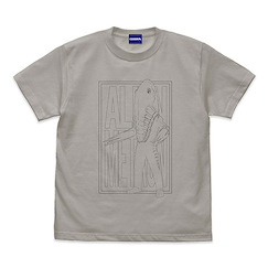 超人系列 (大碼)「美特隆星人」淺灰 T-Shirt Ultra Seven Alien Metron Illustration Touch T-Shirt /LIGHT GRAY-L【Ultraman Series】