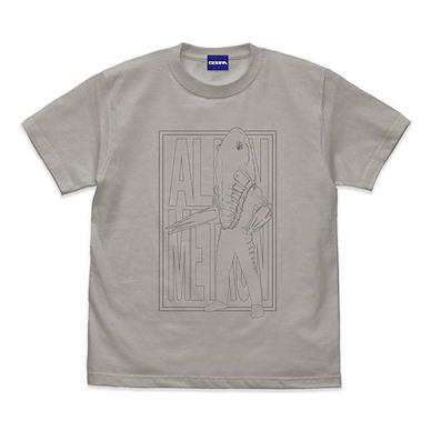 超人系列 (細碼)「美特隆星人」淺灰 T-Shirt Ultra Seven Alien Metron Illustration Touch T-Shirt /LIGHT GRAY-S【Ultraman Series】