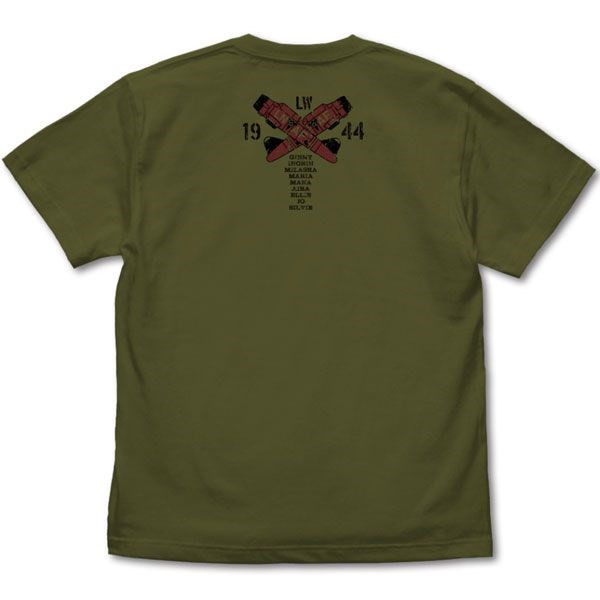 強襲魔女系列 : 日版 (加大) 聯盟空軍航空魔法音樂隊 光輝魔女 墨綠色 T-Shirt