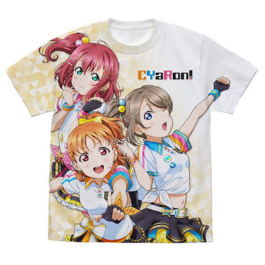 LoveLive! Sunshine!! (大碼) CYaRon！全彩 白色 T-Shirt CYaRon! Full Graphic T-Shirt /WHITE-L【Love Live! Sunshine!!】